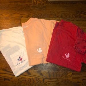 Set of 3 rowdy gentlemen tees